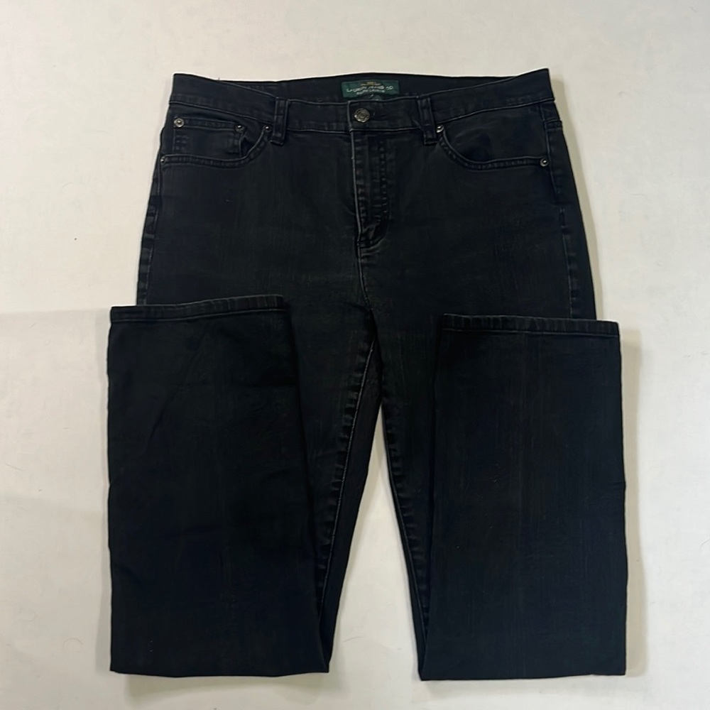 Lauren Ralph Lauren Black Jeans Women’s Size 8 Classic Straight Leg Denim LRL